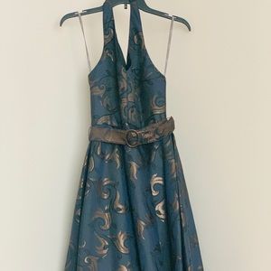 Muse Halter Top Belted Dress